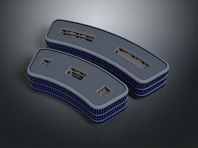 High-rise sci-fi high-rise future high-rise concept high-rise city high-rise building city building commercial building 3d model