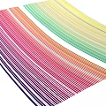 Colorful Striped Garden Ornaments With Vibrant Patterns For Outdoor Decor