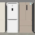 Multiple Modern Refrigerators in Different Styles and Colors for Home Use 3d model