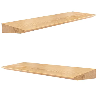 Wooden log column board display board decorative board art board 3d model