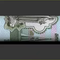 Everyday Life Essentials Featuring Rolled 1000 Ruble Banknotes Tied With Green Ribbon