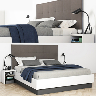 Double bed 3d model