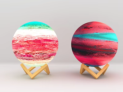 Modern Table Lamp Planet Decorative Table Lamp 3d model Modern Table Lamp Planet Decorative Table Lamp 3d model