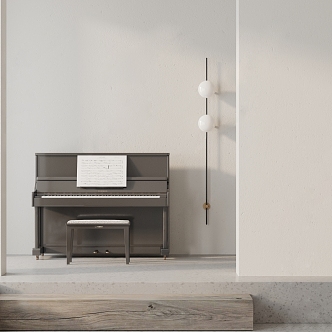 Modern Piano 3d model