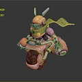 Modern game character sci-fi robot sci-fi warrior sci-fi character automatic robot 3d model