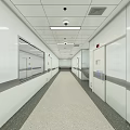Modern Operating Room Interior With Advanced Surgical Table Hanging Medical Equipment Monitors And Bright Lighting