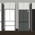 Modern Home Refrigerators And Freezers In Various Colors And Styles