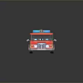 Red Fire Truck With Extendable Ladder And Water Tank 3D Rendering For Emergency Use