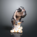 Monkey Cartoon Monkey Anime Monkey Stylized Monkey Fantasy Style Monkey Toy 3d model