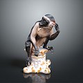 Monkey Monkey Cartoon Monkey Anime Monkey Stylized Monkey Fantasy Style Monkey Toy 3d model