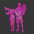 Happy Family Interacting With Father Holding Mother And Young Boy In Playful Pose