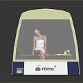 YUNCK Enclosed Relaxation Bed With Transparent Cover And Comfortable Design