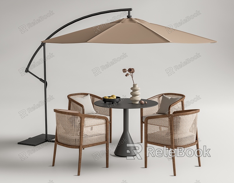 Outdoor Tables and Chairs Leisure Tables and Chairs Negotiation Tables and Chairs Sunshade model