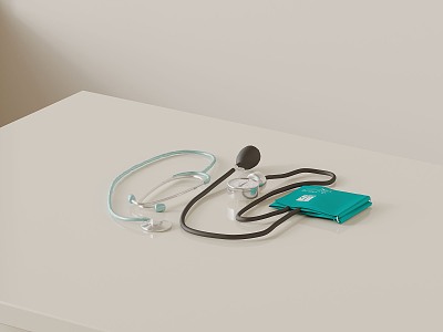 Modern medical equipment stethoscope model