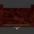 Vintage Style Red Entryway Cabinet And Side Cabinet With Gold Accents