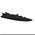 Military Weapon Submarine With Detailed Metallic Vintage Design And Periscope Hatches