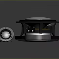 High Quality Computer Speakers with Large Subwoofer and Small Tweeter Components Design 3d model