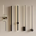 Wall lamp combination long wall lamp minimalist wall lamp 3d model