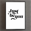 Just Be You Artistic Wall Decor With Stylish Typography Design