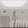 MISA Modern Clothing Store With Clothing Racks Mannequins Display Shelves And Bright Lighting