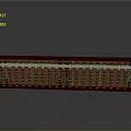 Classic Traditional Abacus Featuring Wooden Frame And Red Calculating Beads