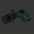 Infrared Steiner Laser Pistol Light Source Firearm Sight Firearm Device 3d model