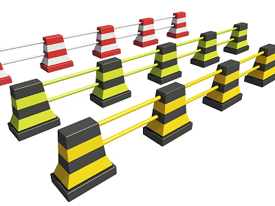 Modern Barricades 3d model
