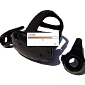 HTC VR Headset With Controllers For Immersive Virtual Reality Experience 3d model