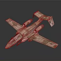 Space Shuttle Model with Camouflage Design and Twin Engines for Aerospace Enthusiasts