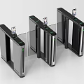 Modern Public Facility Automatic Security Turnstiles With Facial Recognition Access Control System