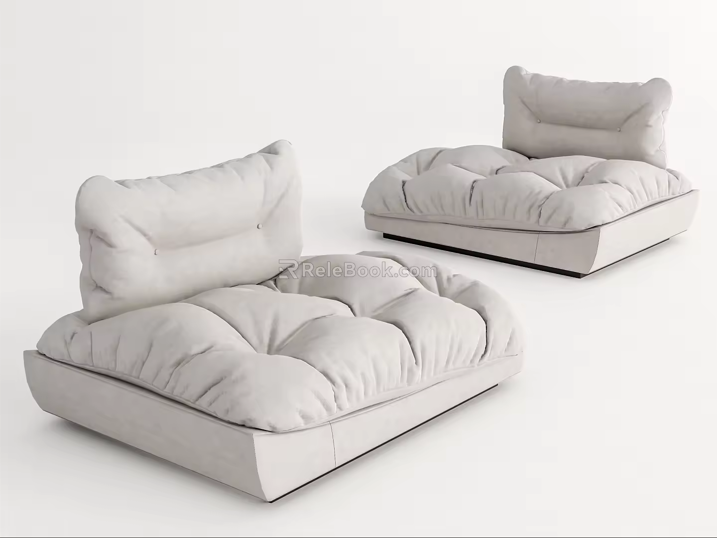 Modern Lazy Sofa Single Sofa 3d model