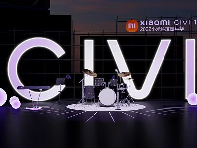 005 Event 2022 Xiaomi CIVI2 3d model