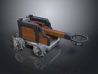 Ballista Catapult City Siege Attack City Catapult Medieval Weapon Medieval Ballista Medieval Catapult Medieval Catapult 3d model