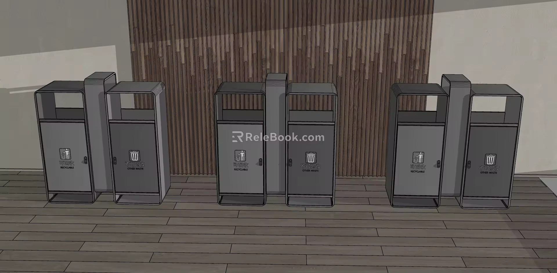 trash can 3d model