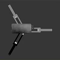 Modern Electronic Device On White Tripod Stand With Black Body Design