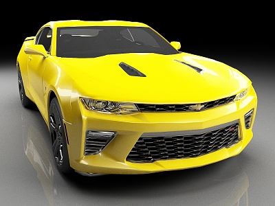 Chevrolet Camaro ss car luxury car racing sports car 3d model