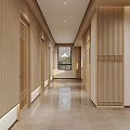 Chinese Style Hospital Outpatient Clinic Interior With Calligraphy And Wood Decor