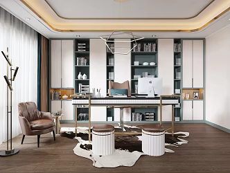 Light Luxury Study 3d model