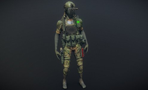 Weapons Sci-Fi Soldier 3d model