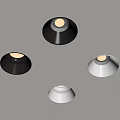 Modern Downlights and Spotlights with Black Brown White Beige Colors for Home Ceiling Lighting