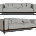 Modern double sofa 3d model
