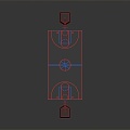 basketball court basketball hall basketball stadium 3d model