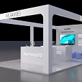 Modern Mobile Phone Store Huawei Experience Store 3d model