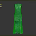 Elegant Stylish Sleeveless Long Dress With Blue Purple Gradient Watercolor Pattern