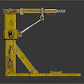 Heavy Duty Functional Vehicle With Industrial Yellow Mechanical Arm Lifting System