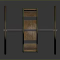 Elegant Modern Swing Design With Double Wooden Seats And Sturdy Metal Frame