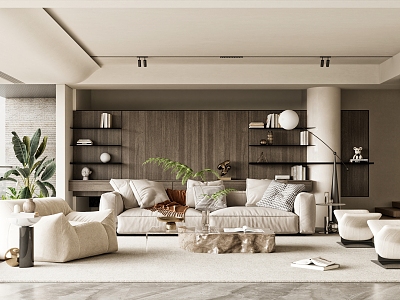 modern living room model