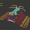 Crossbow Mechanical Crossbow Shift Bow and Arrow Shoot Far Equipment Weapons High-tech Crossbow 3d model