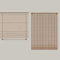 Modern Wooden Blinds with Light Brown and Beige Interior Design for Home Decor