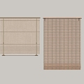 New Chinese-style Venetian Blinds Roller Blinds 3d model